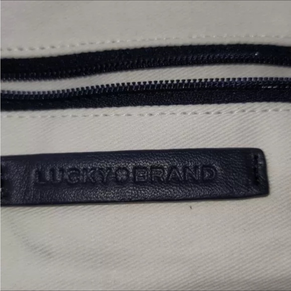 LUCKY 🍀 BRAND DENIM LARGE TOTE BAG 16x16x4” - Picture 5 of 10